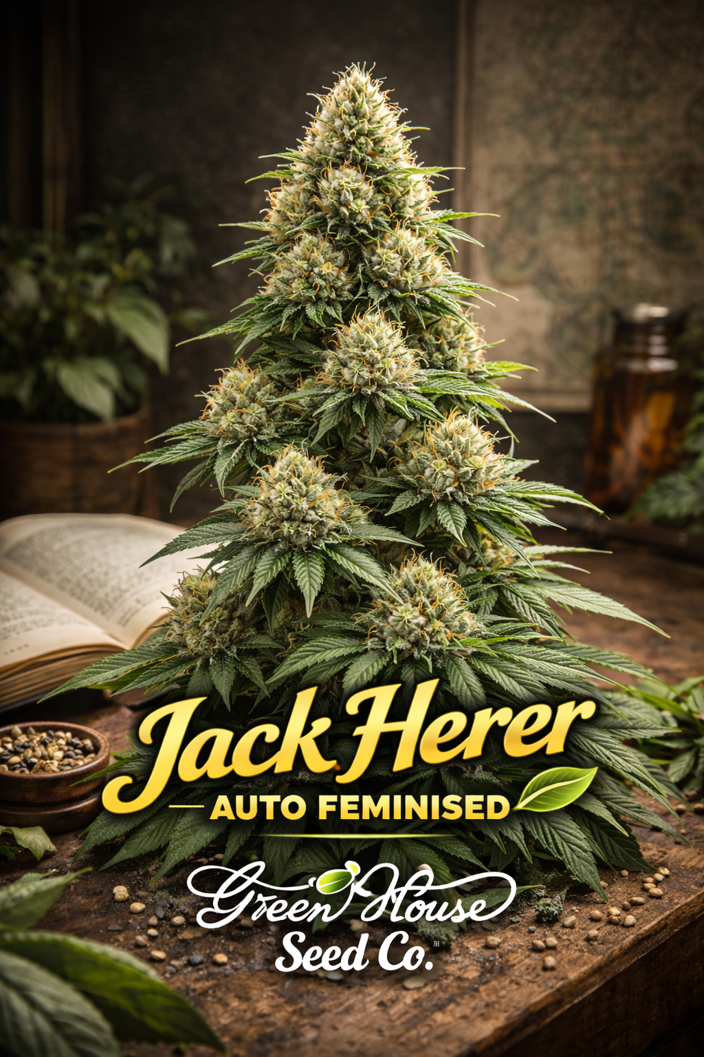 Jack Herer Auto Feminised Seeds – Greenhouse Seed Co. – Greenhouse Seed Co. collectible cannabis seeds (UK souvenir item only)