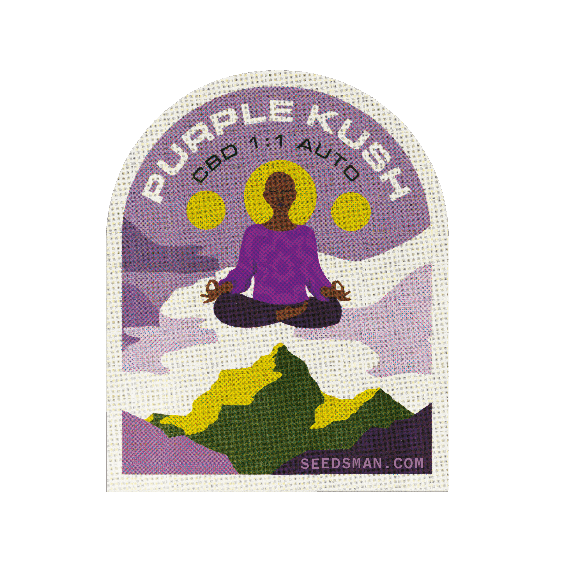 Seedsman Purple Kush CBD 1:1 Auto Feminised Seeds seed packaging
