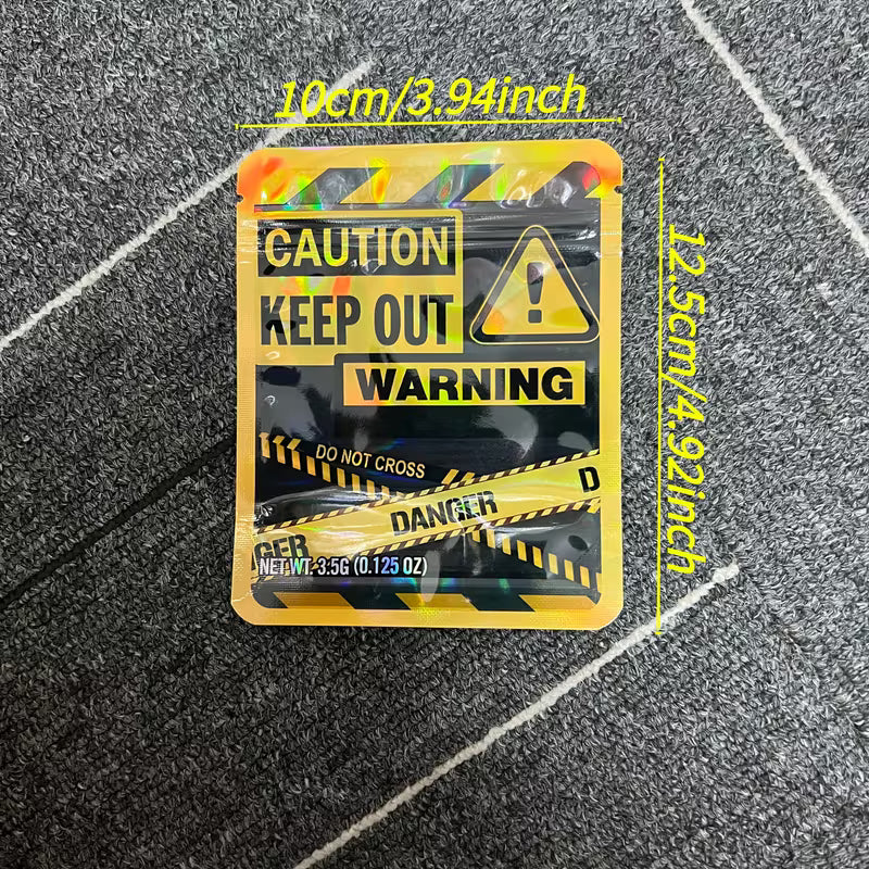 Reusable mixed-style Mylar zipper storage bags for collectible seed storage, understanding a pack of 100 bags sized 12.5 by 10 centimetres