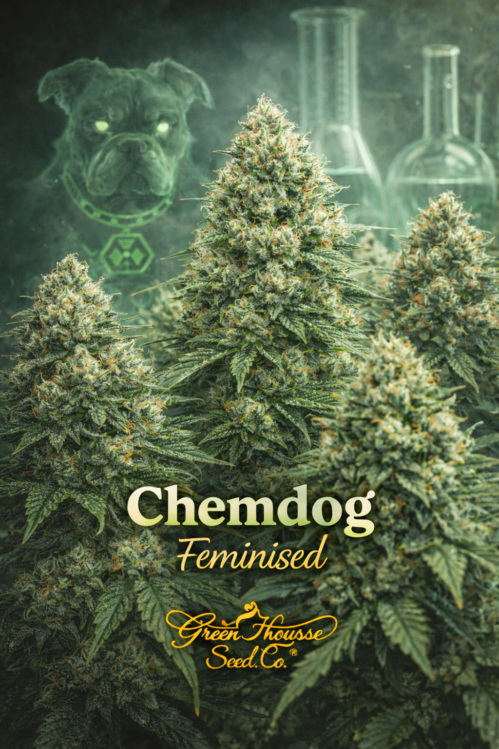 Chemdog feminised cannabis seeds by Greenhouse Seed Co. for UK collectors