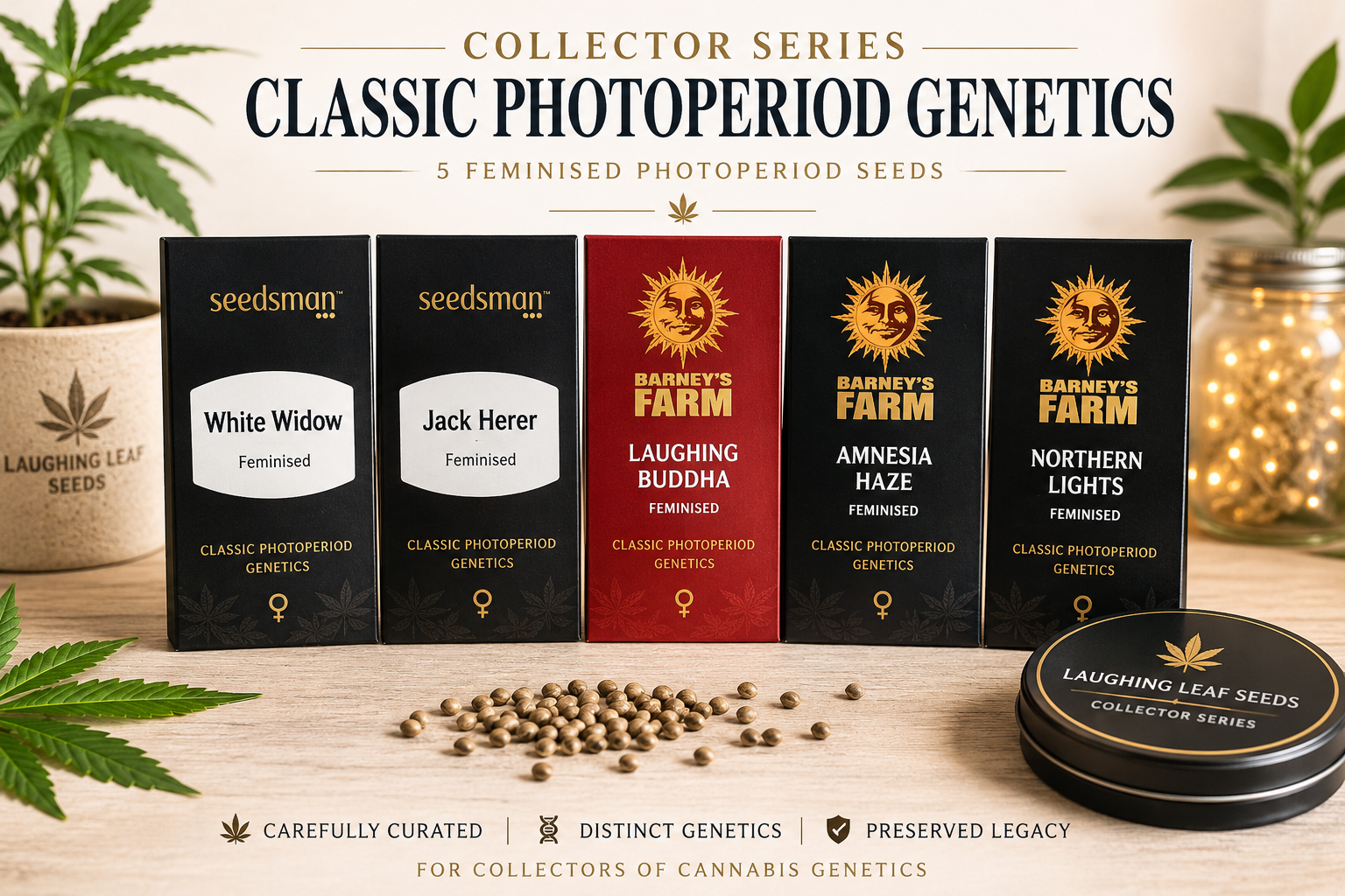 classic photoperiod genetics collector series by laughing leaf seeds