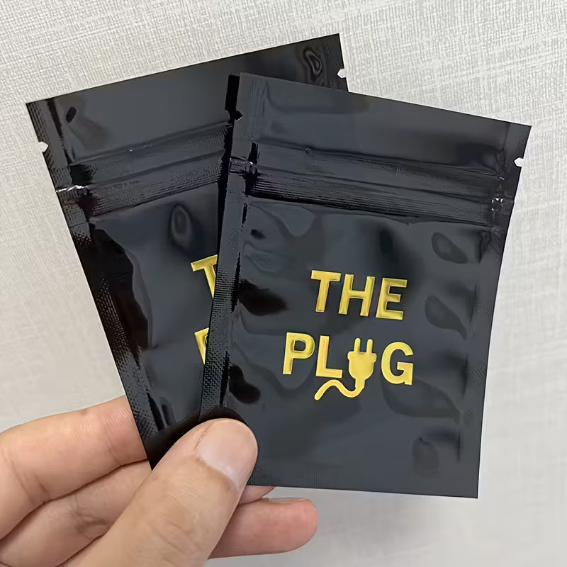 Clear reusable Mylar zip-lock seed storage bags sized 7.5 by 10 centimetres, supplied as a 100 pack for organised collectible seed storage