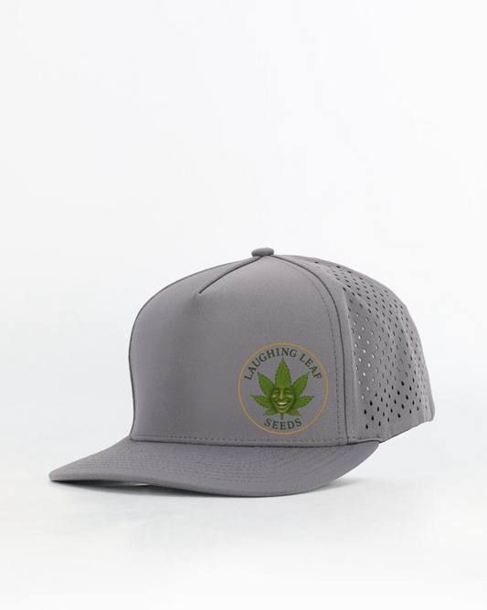 🧢 Laughing Leaf Breathable Cap - Grey