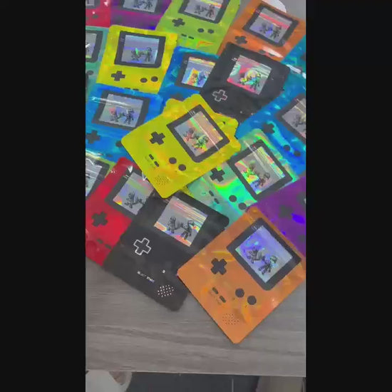 Game console-style reusable mylar zipper seed storage bags with mixed retro designs, 100-pack video mp4