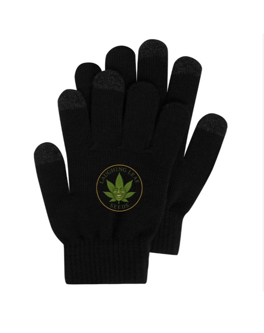 🧤 Laughing Leaf Black Winter Gloves